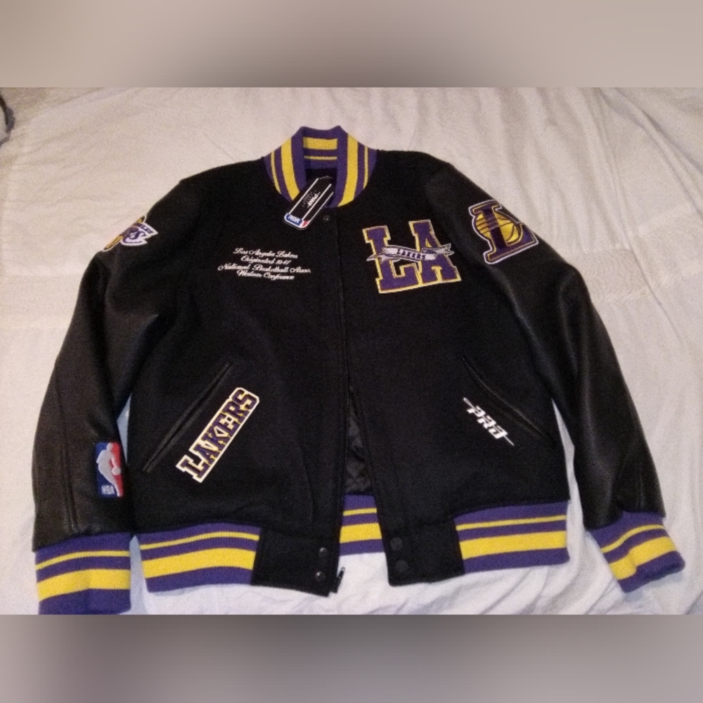 Black and Purple Varsity Letterman Jacket